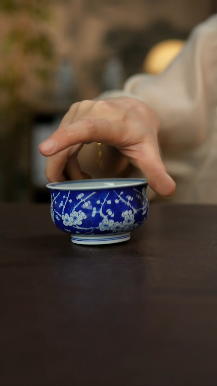 杯觅纤景德镇陶瓷杯碗柴烧多人