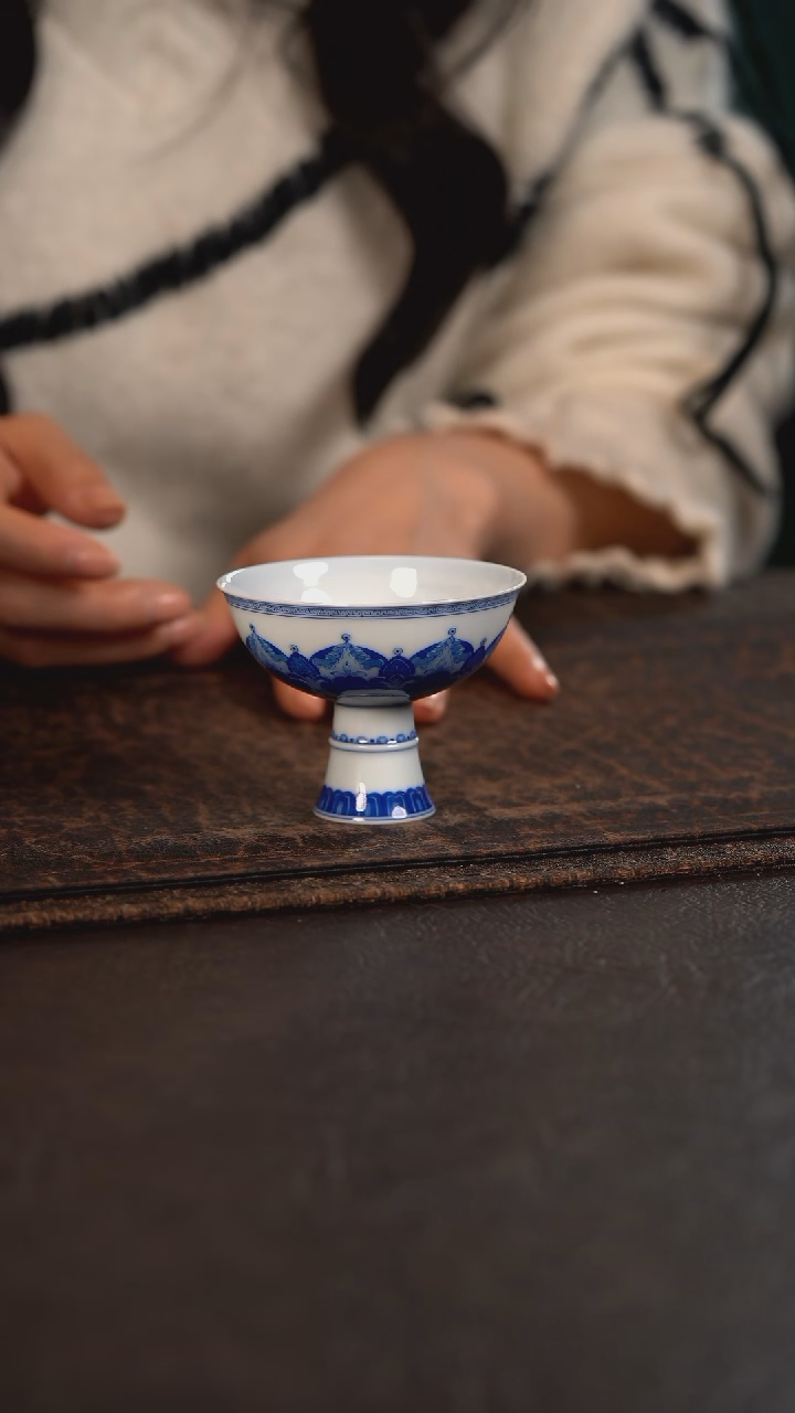 【闪购商品】杯仪贤堂唐宝相高脚杯