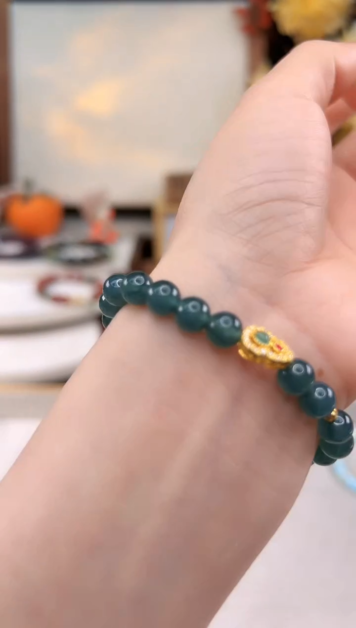 【闪购商品】翡翠手饰18K金镶嵌@@I921H014155