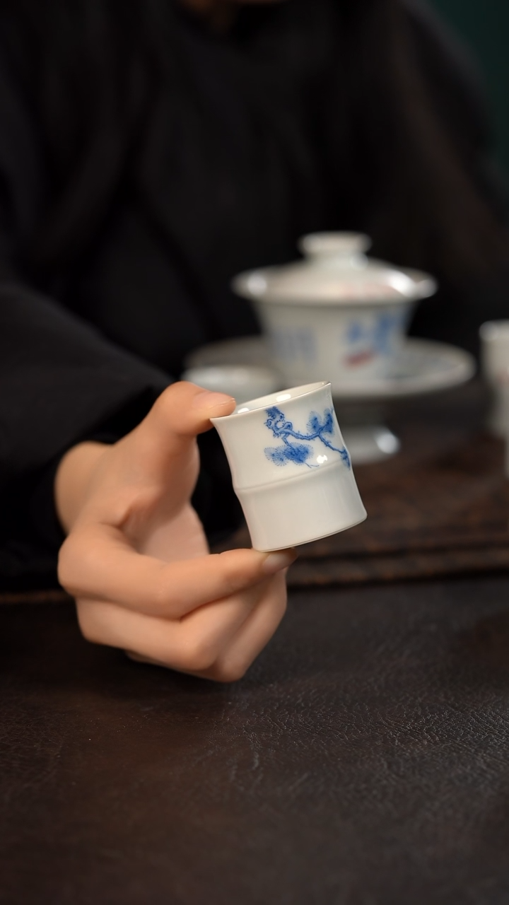 【闪购商品】杯聚澜堂松枝小竹节杯