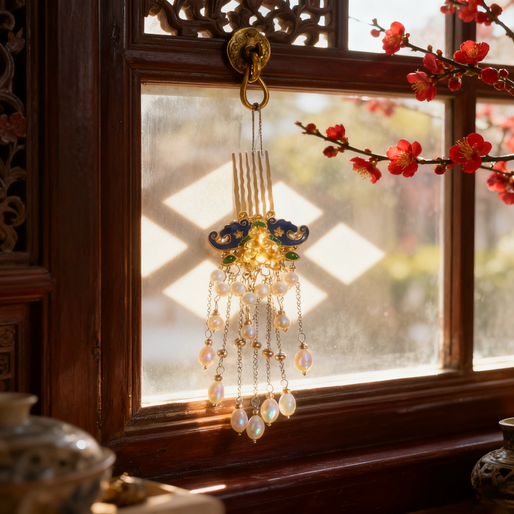 【金缕蓝韵】古风发簪步摇发钗流苏发簪日常百搭贵妃精美头饰A290