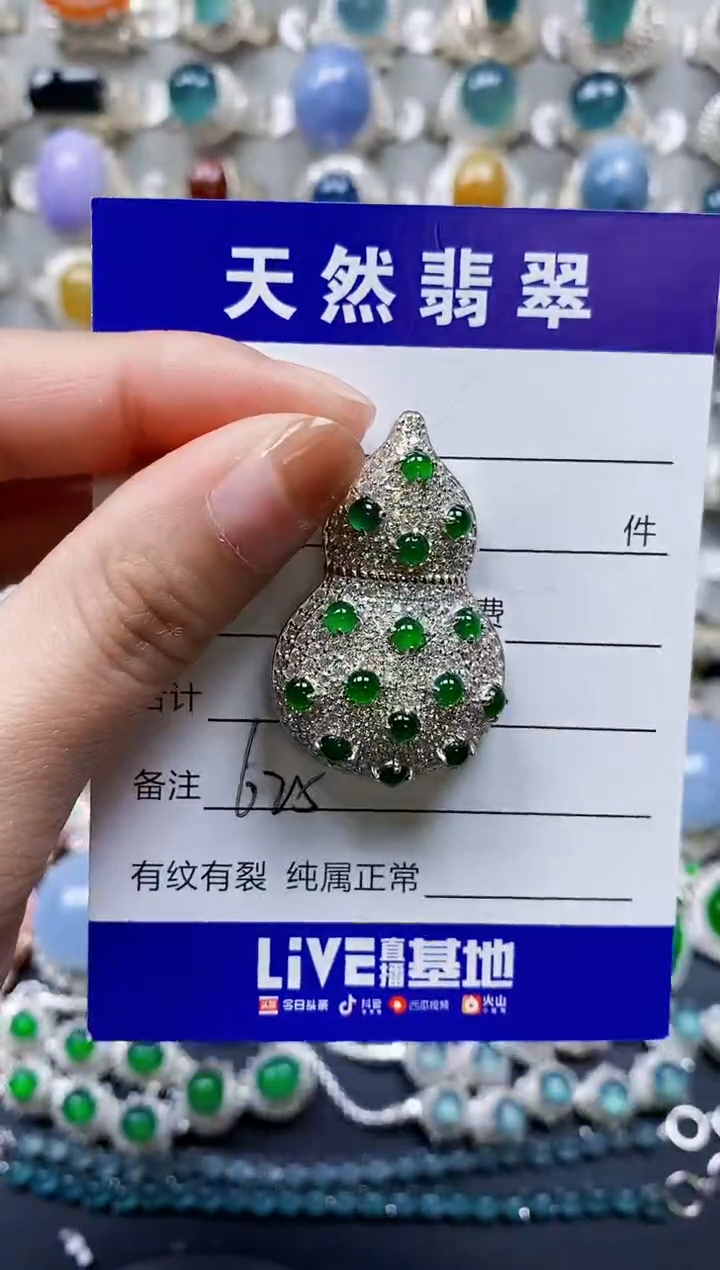 【闪购商品】翡翠颈饰银S925镶嵌0625