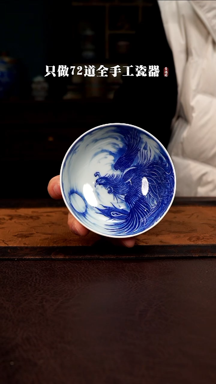 摆件陶景德镇现代手工手绘陶瓷