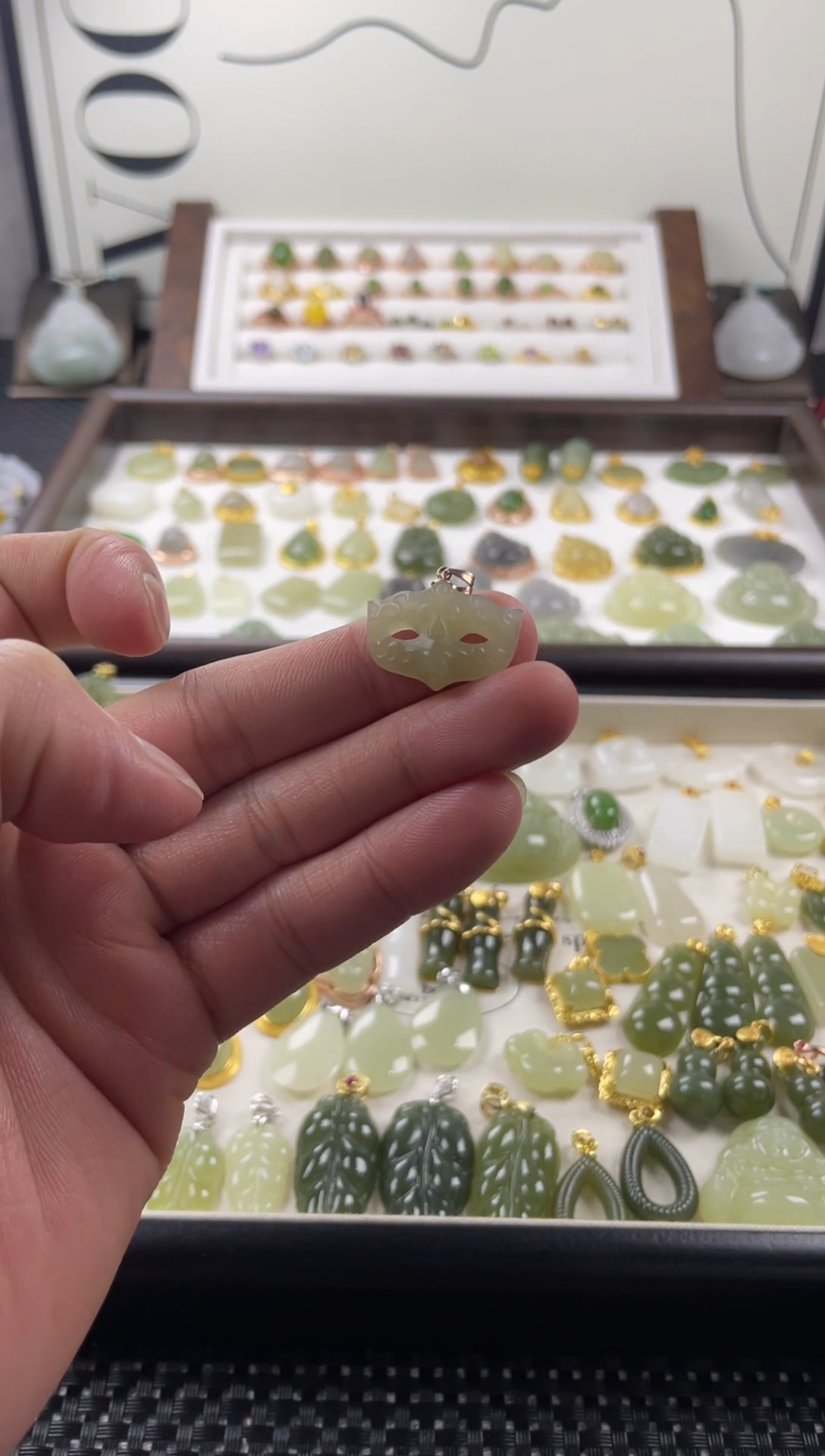 吊坠(不含链)银S925镶嵌和田玉1