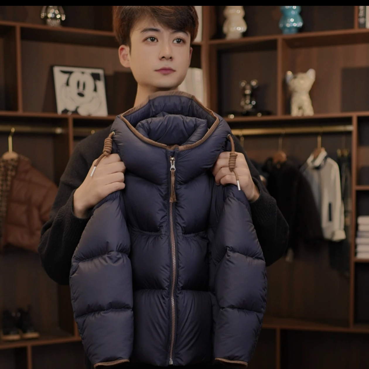 【双倍充绒】儿童白鸭绒羽绒服冬季新款保暖烟紫色羽绒服外套连帽