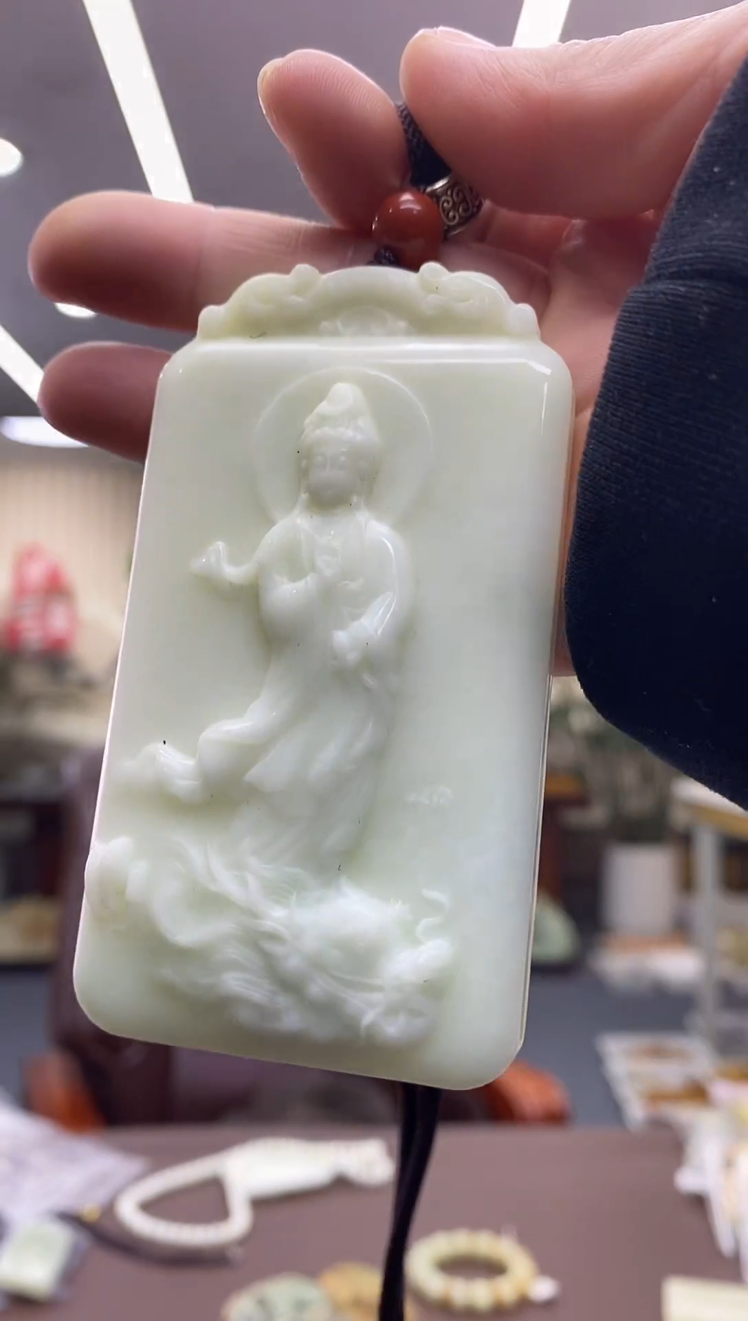 未镶嵌颈饰蓝田玉（蛇纹石化大理石玉）多样式发货随机发一