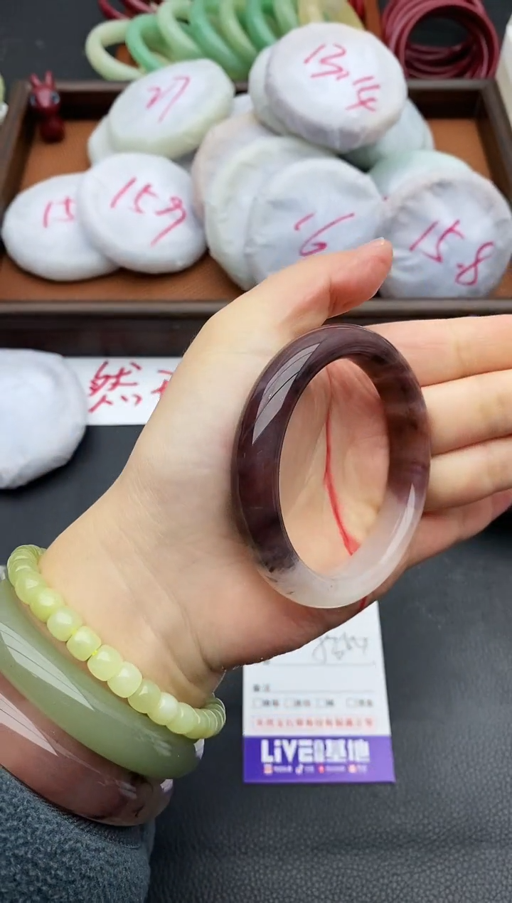 未镶嵌手镯石英质玉42+53/54