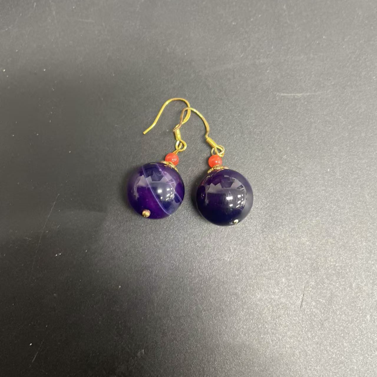 【三弟推荐】紫杉醇圆珠耳坠（多样性发一）10663