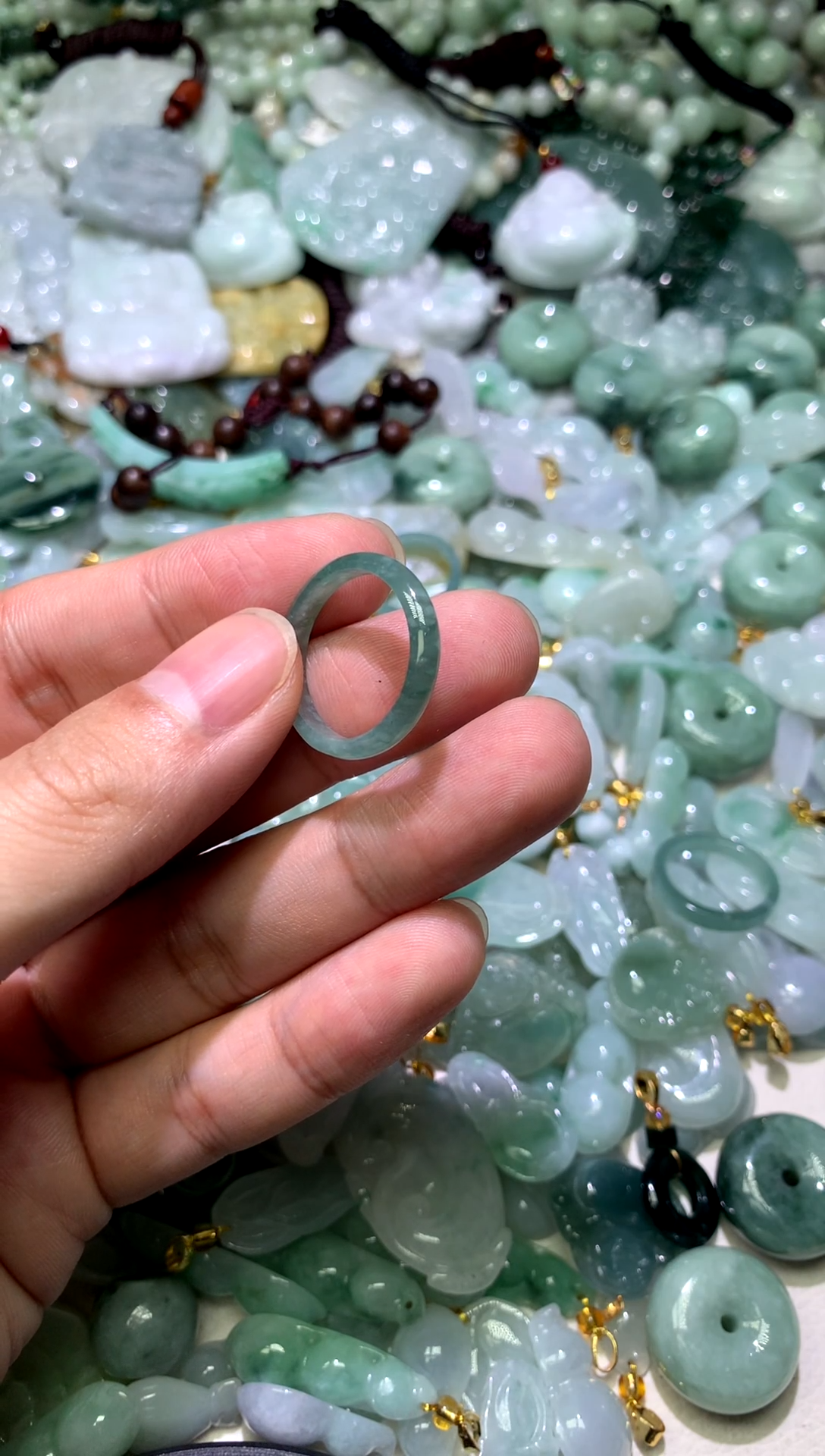 颈饰未镶嵌翡翠18圈