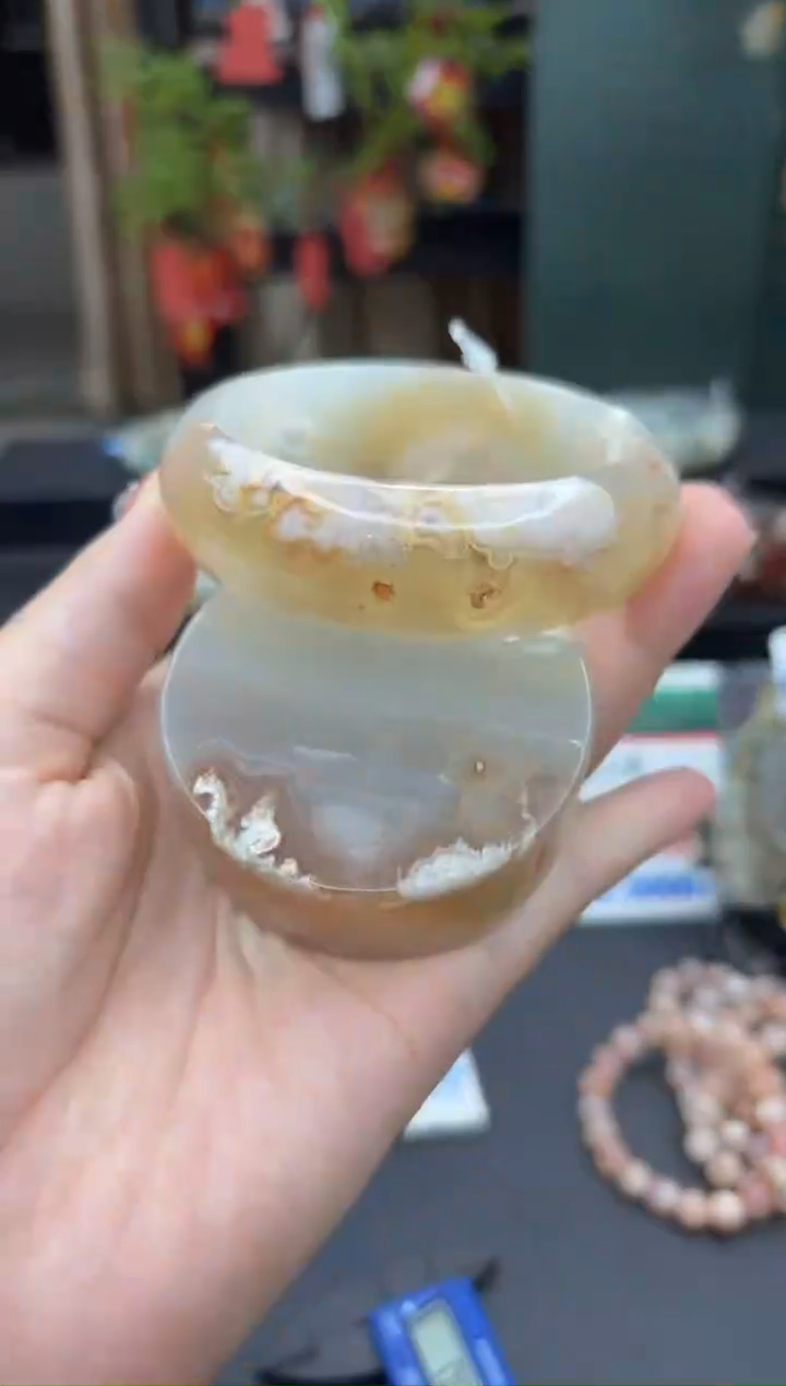 【闪购商品】石英质玉手镯未镶嵌559（60圈赠送镯心）