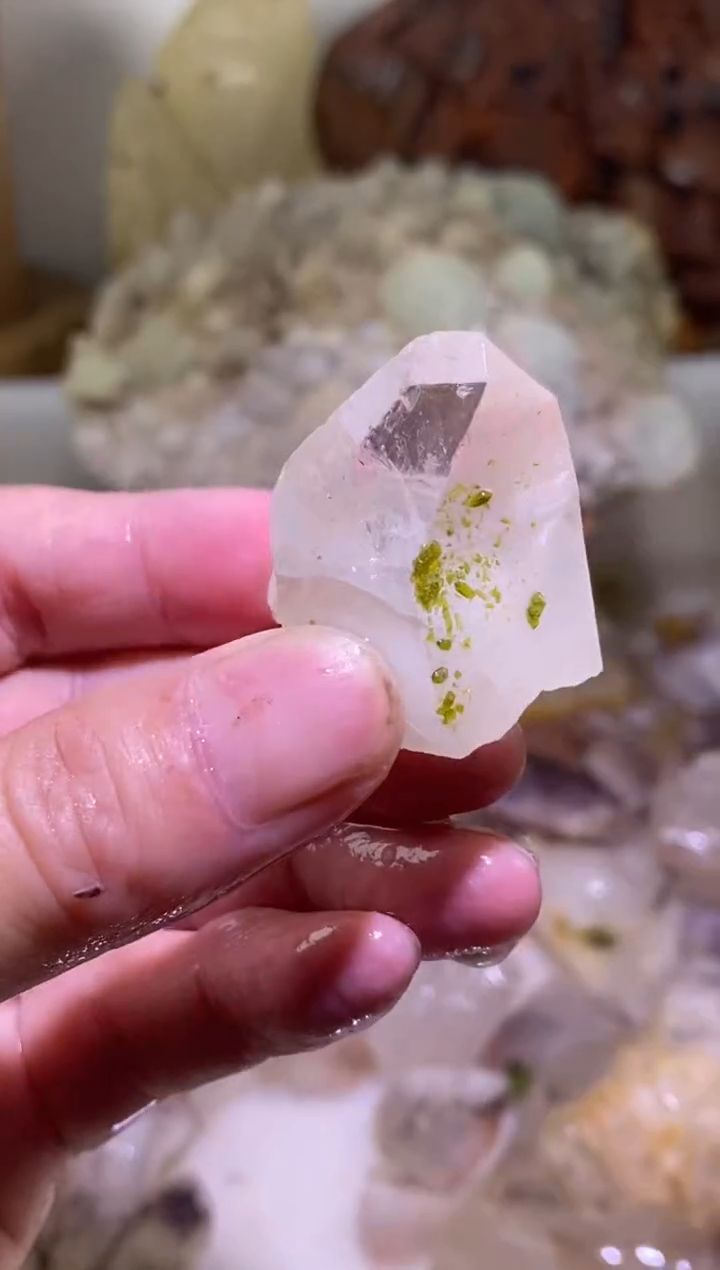 未镶嵌珠宝半成品水晶97号四川美姑超七花园水晶