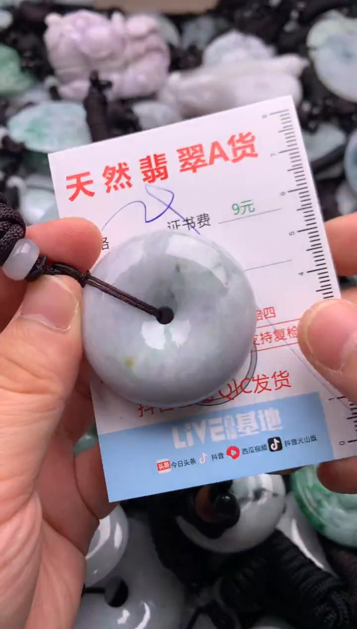 翡翠未镶嵌吊坠(不含链)1