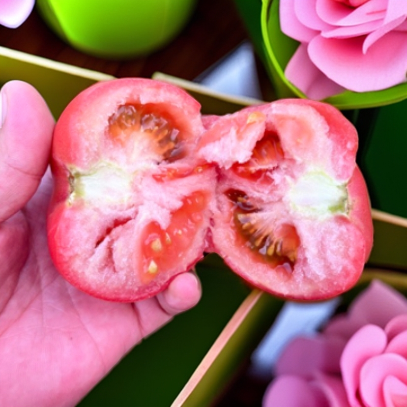 宁夏露天种植沙瓤西红柿新鲜多汁适合生吃做菜