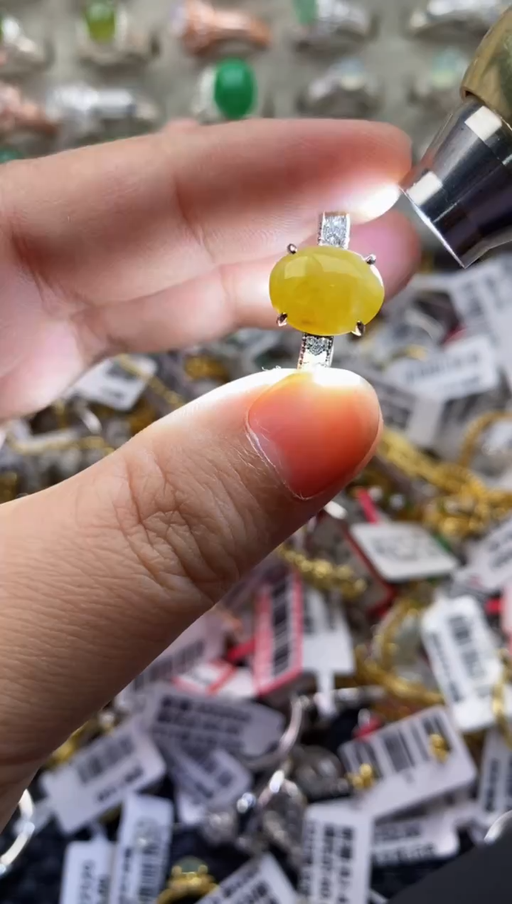 【闪购商品】翡翠戒指银S925镶嵌33333---4