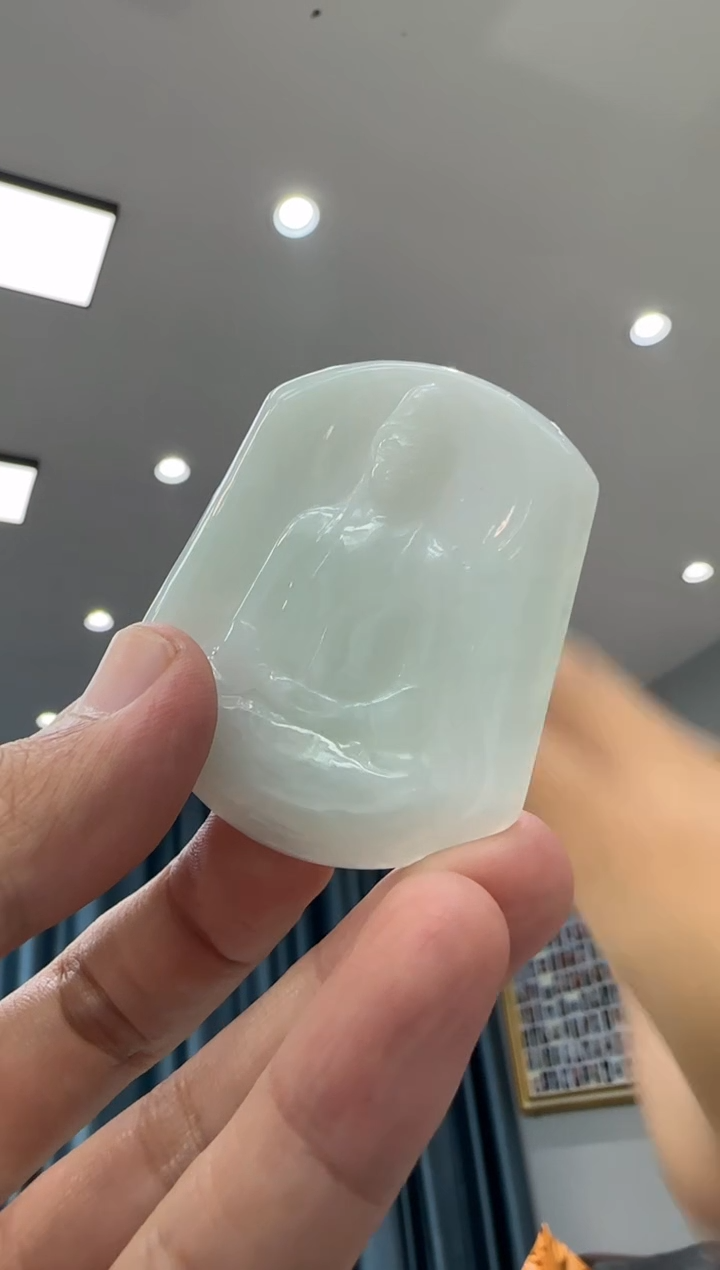 颈饰未镶嵌翡翠天然翡翠A货孤品一件