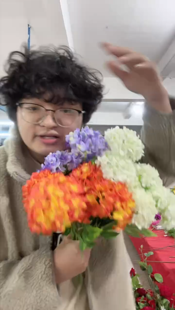 【闪购商品】仿真绿植绣球花3束