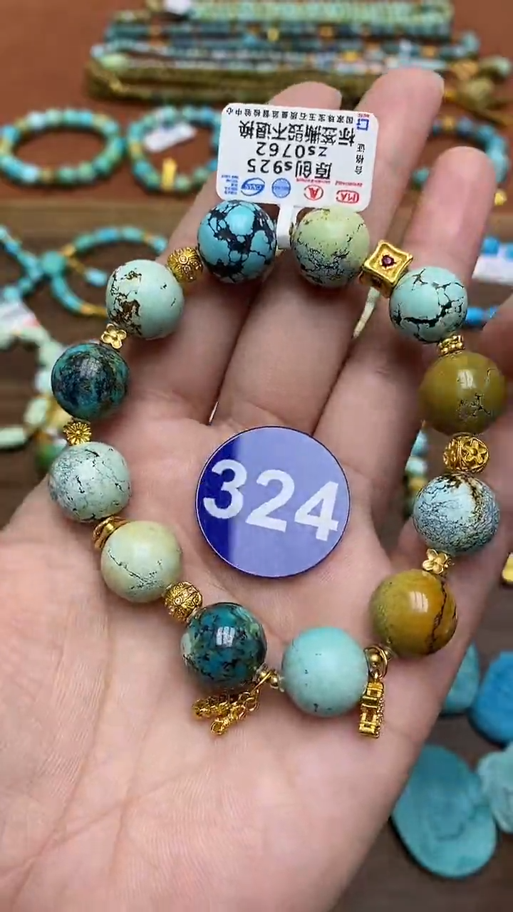 【闪购商品】绿松石手链银S925镶嵌324