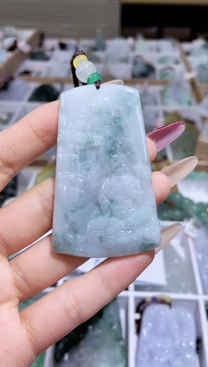 【闪购商品】翡翠颈饰未镶嵌天然缅甸翡翠A货未镶嵌