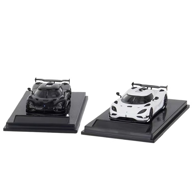 SCA 1:64 柯尼塞格 Agera RS 黑色/白色 合金汽车模型