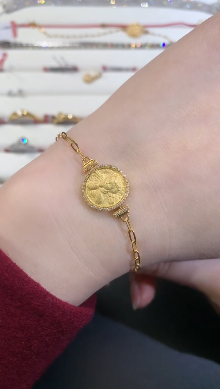 【闪购商品】钻石手链18K金镶嵌Z294|2800