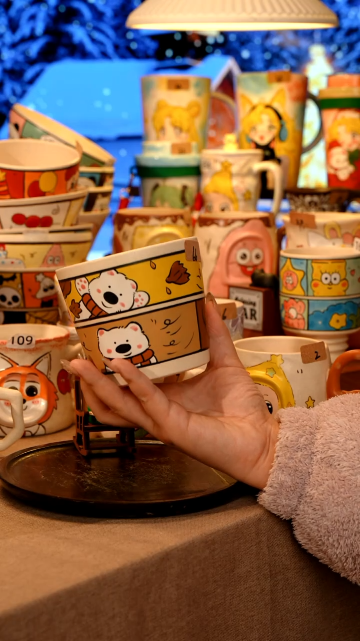 陶瓷066景德镇原创设计师高温手工手绘