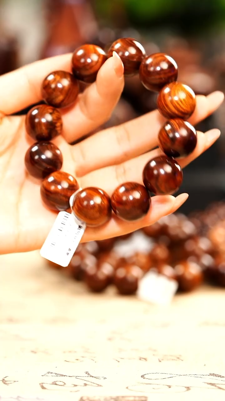 手串/手链黄花梨/降香黄檀出**的海南黄花梨老料2.0单圈