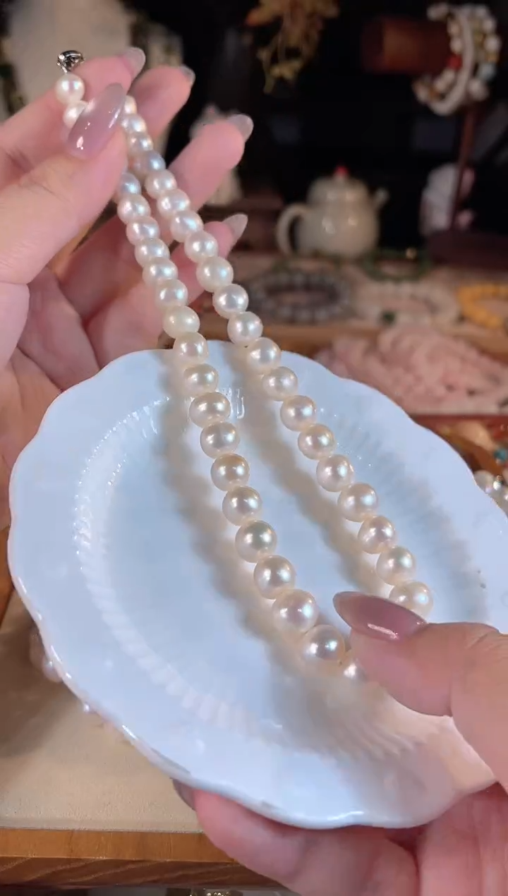 【闪购商品】淡水珍珠项链银S925镶嵌多样性发货其一