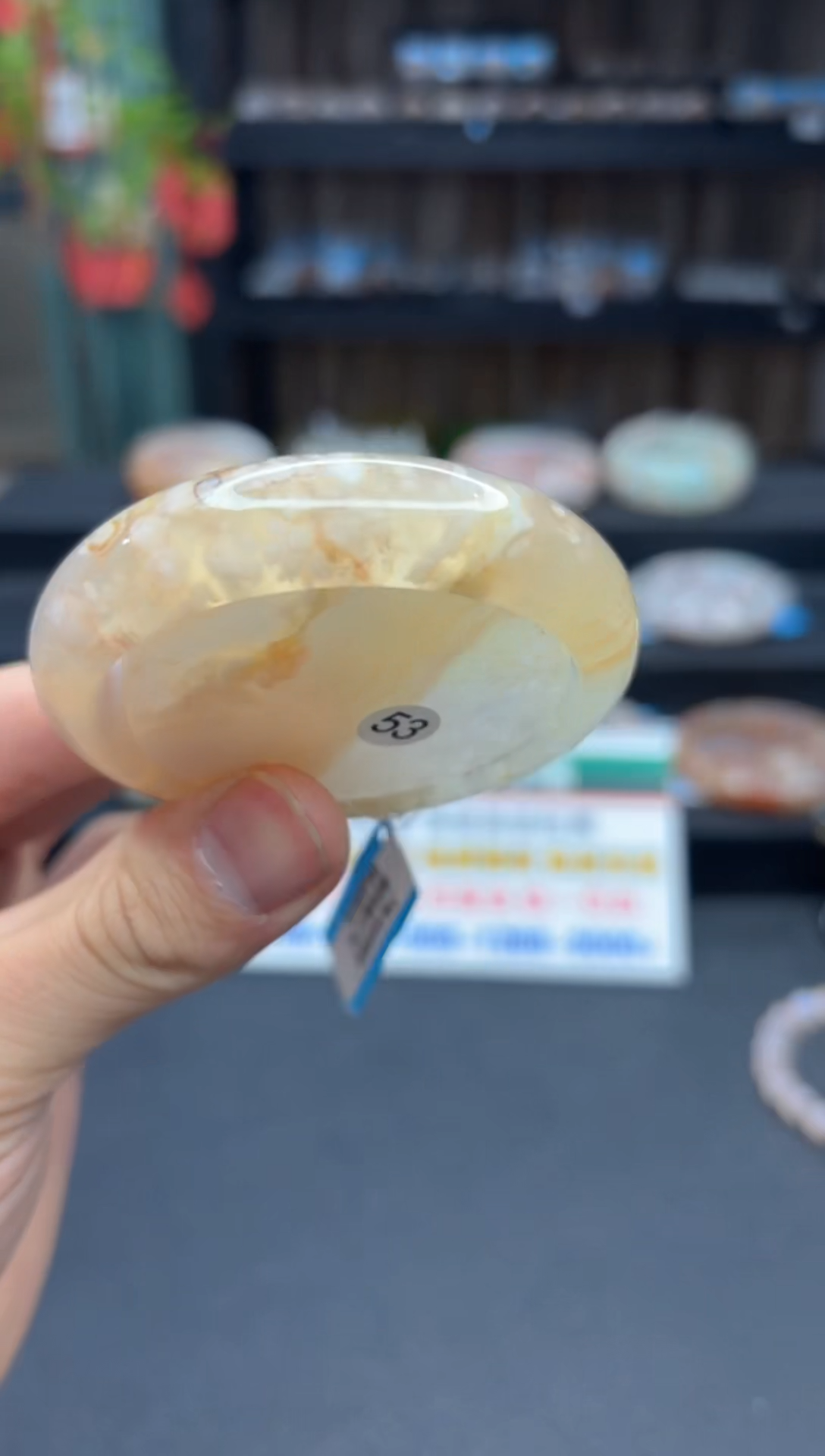 【闪购商品】石英质玉手镯未镶嵌80（53圈赠送镯心）