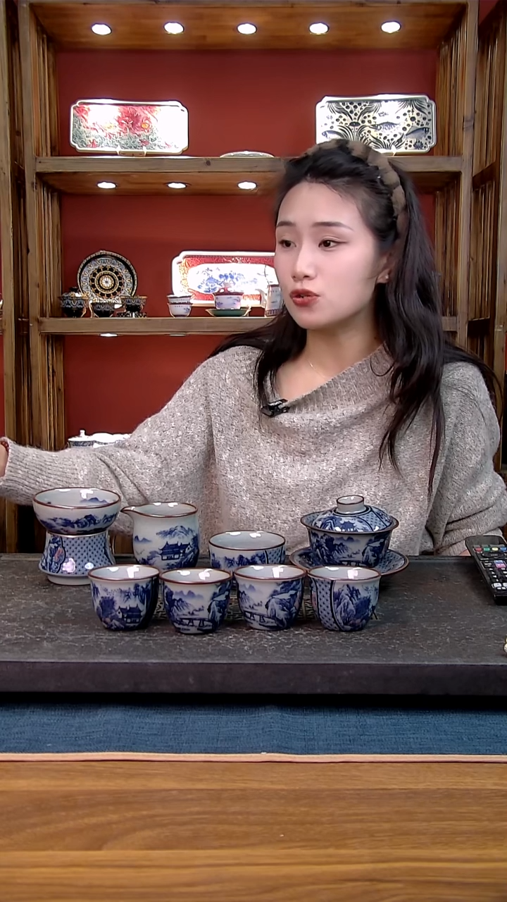 简装家用款8件套 老陶泥开片纹陶瓷茶具
