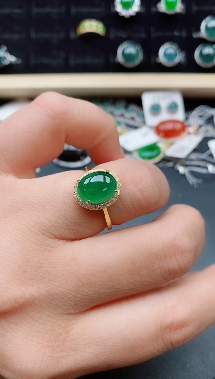 【闪购商品】翡翠戒指银S925镶嵌321321