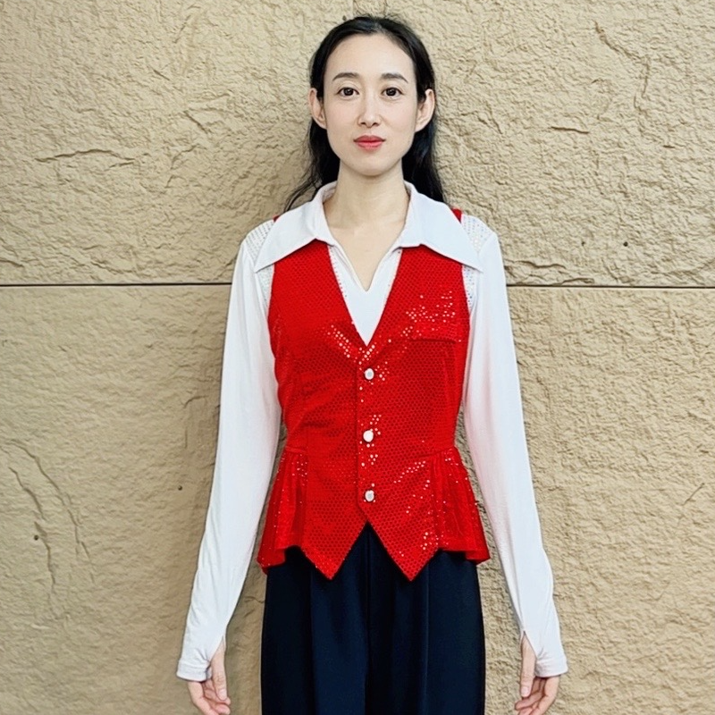 欢舞阁马甲舞蹈服跳舞专用衣服女款跳舞服装新款网红MJ0827