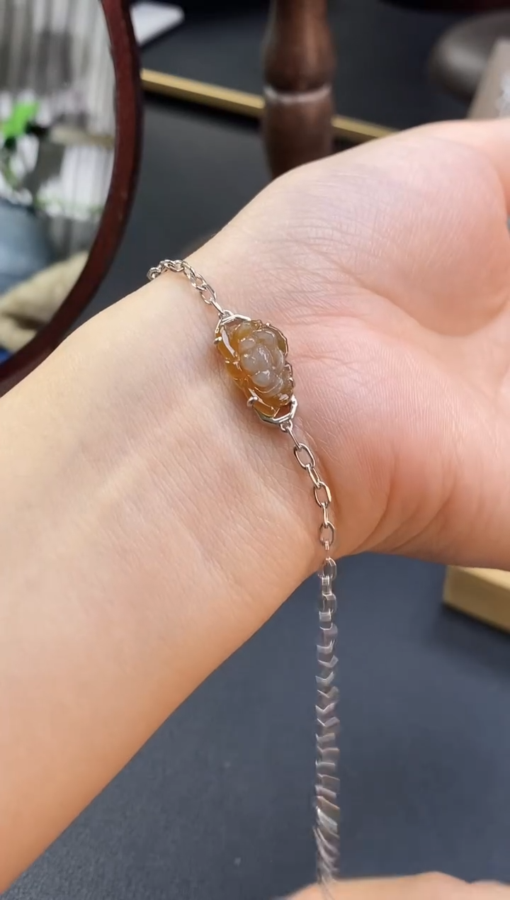 颈饰银S925镶嵌翡翠16870