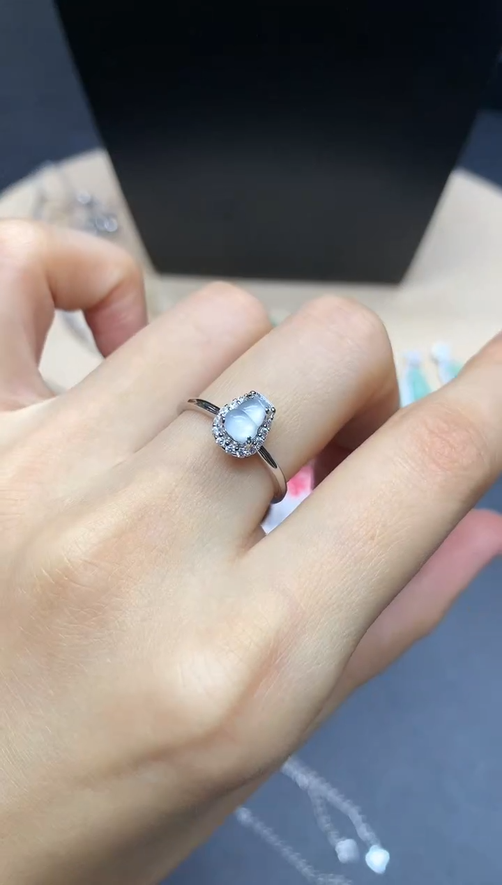 【闪购商品】翡翠戒指银S925镶嵌葫芦【多样性发其一】