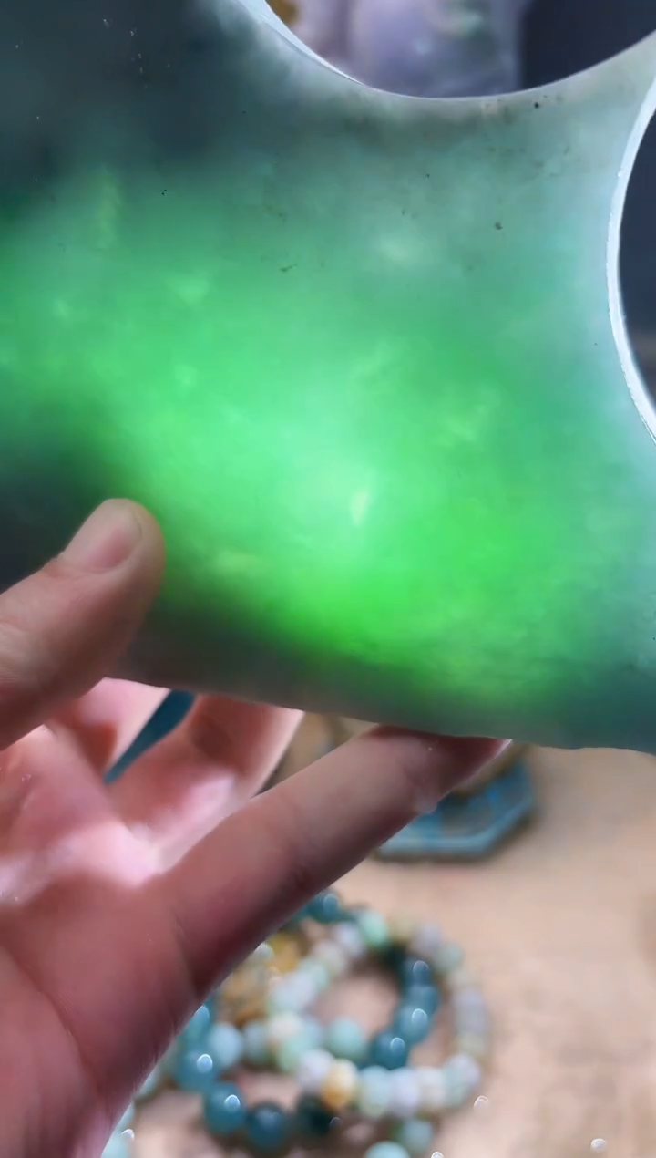 未镶嵌挂件翡翠A货张麦9557