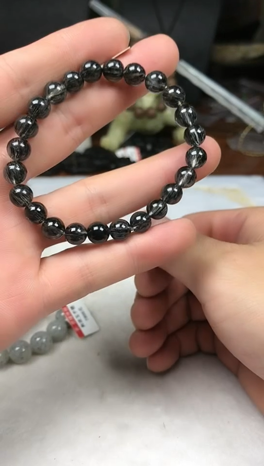 发晶手链未镶嵌手串