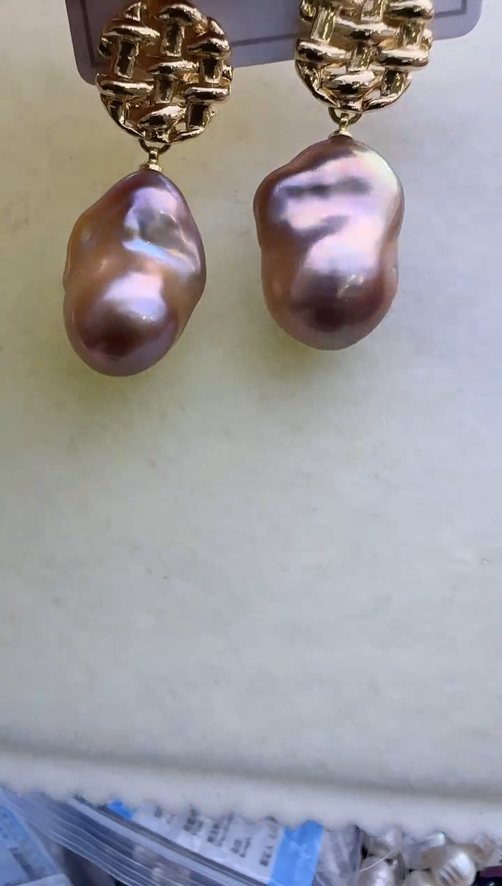 【闪购商品】淡水珍珠耳饰未镶嵌705