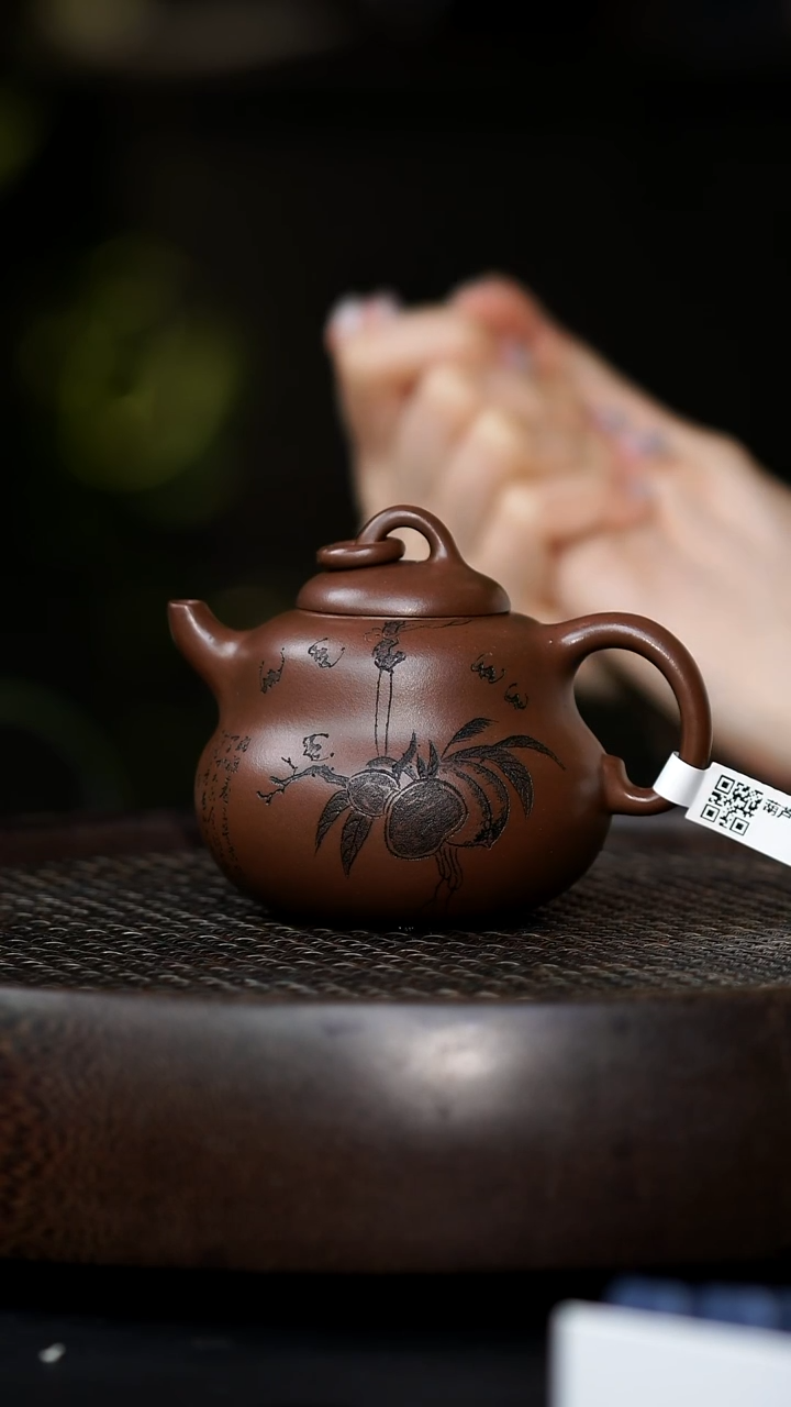 茶壶紫砂0803早场直播yf葫芦-紫泥-200cc