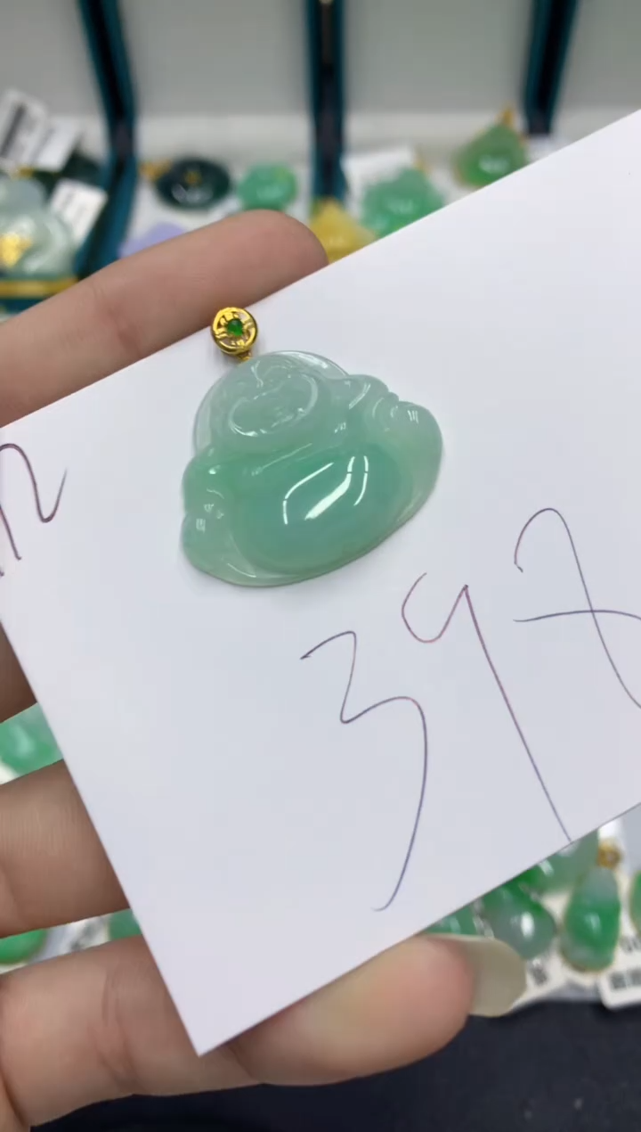 【闪购商品】翡翠颈饰18K金镶嵌翡翠