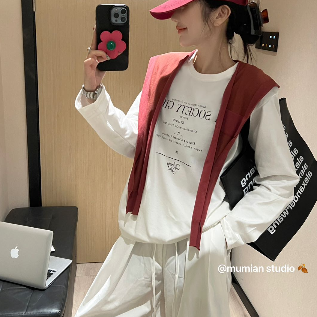 【主播推荐】女士韩代字母卫衣1287