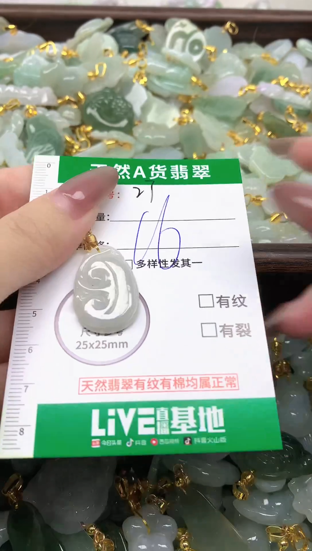 颈饰未镶嵌翡翠纯天然缅甸A货翡翠-27