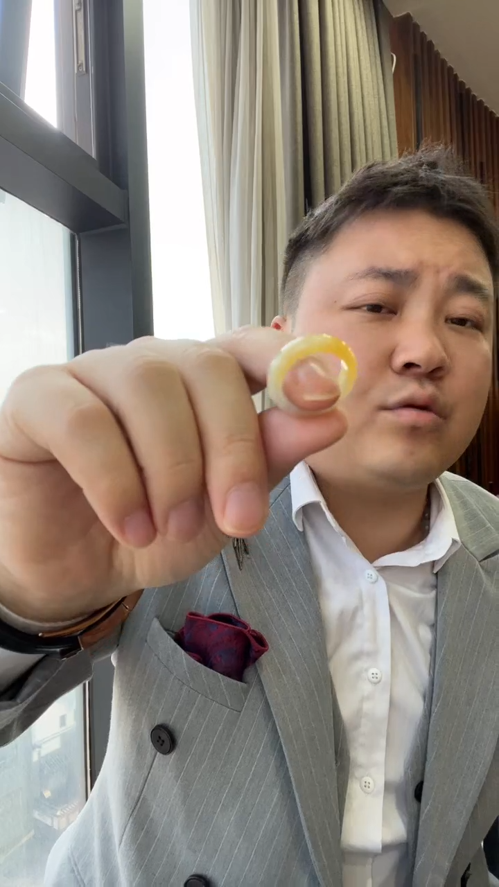 未镶嵌戒圈翡翠戒圈   15圈口