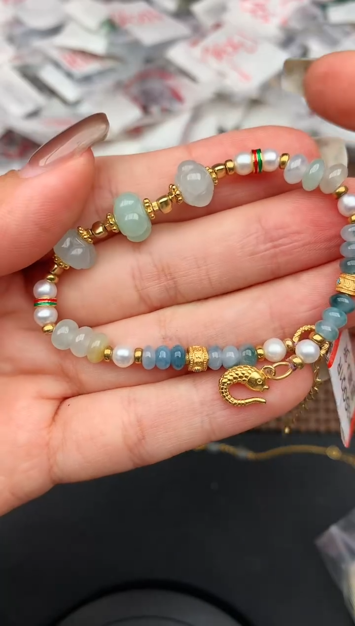 银S925镶嵌挂件翡翠—