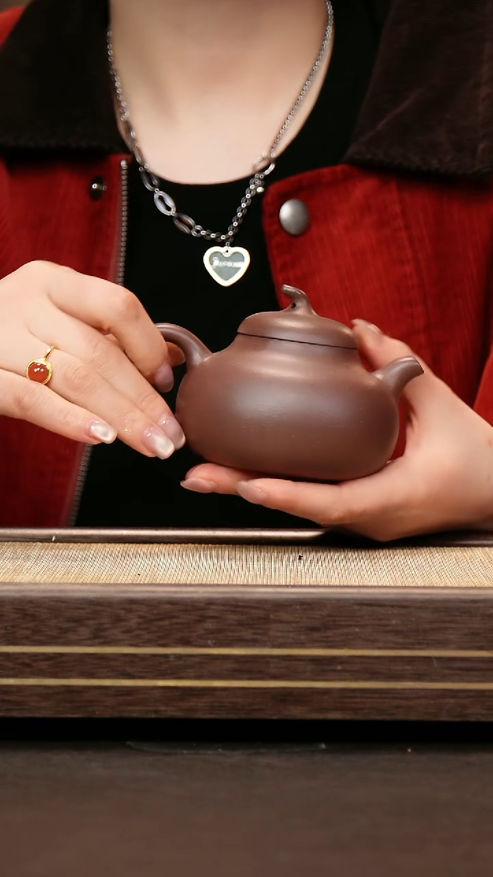 茶壶紫砂91底槽清 茄瓜250cc