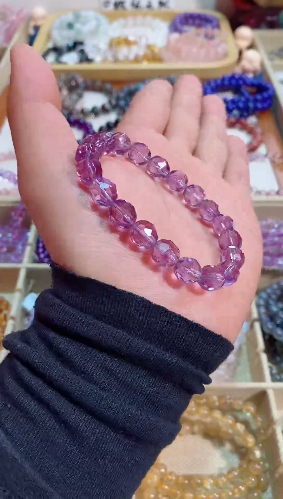 【闪购商品】紫晶手链未镶嵌64切面紫水晶 （多样性发其一）