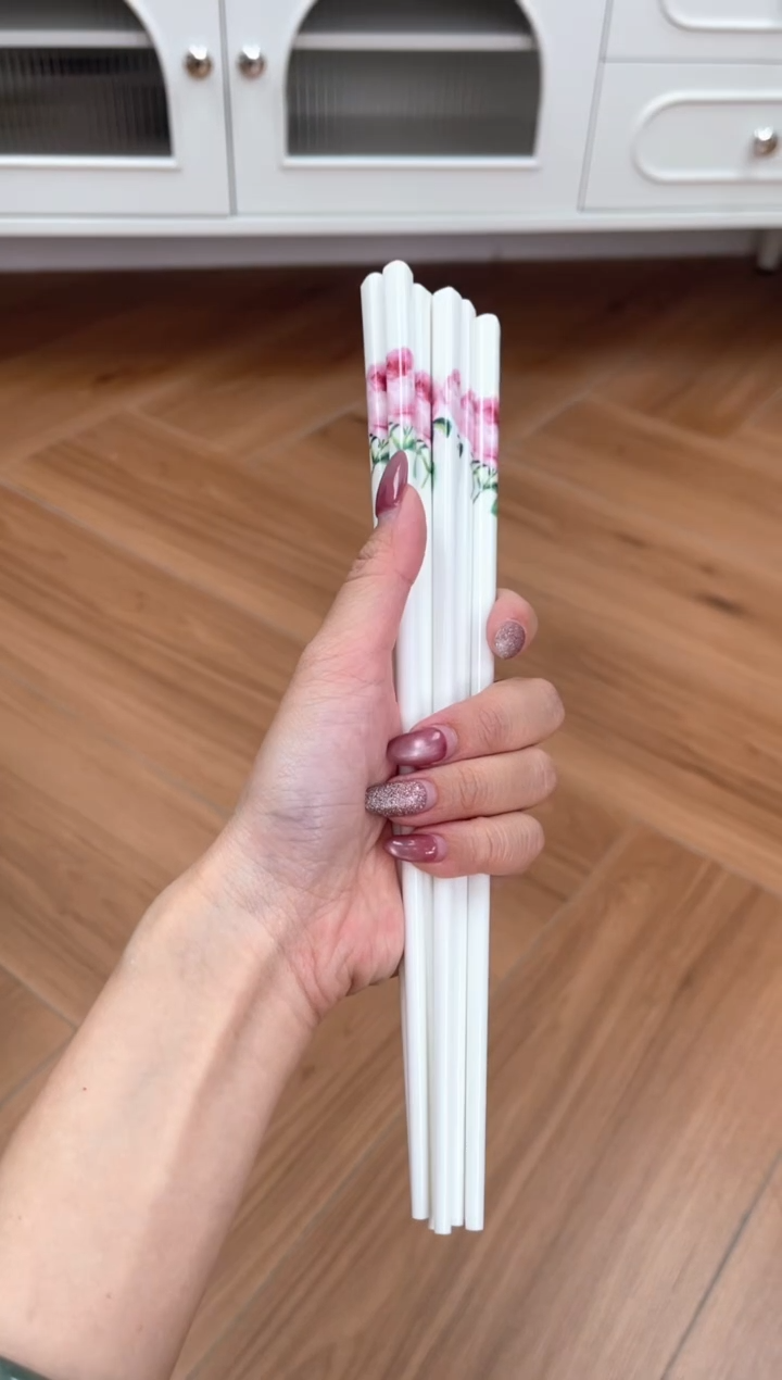 碗玫瑰高骨骨瓷5双子