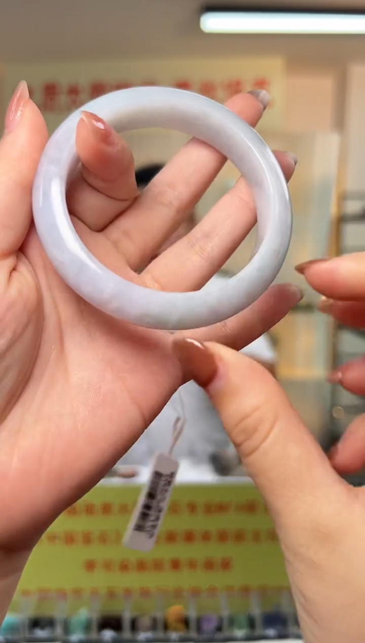 翡翠未镶嵌手镯缅甸天然A货翡翠手镯56mm