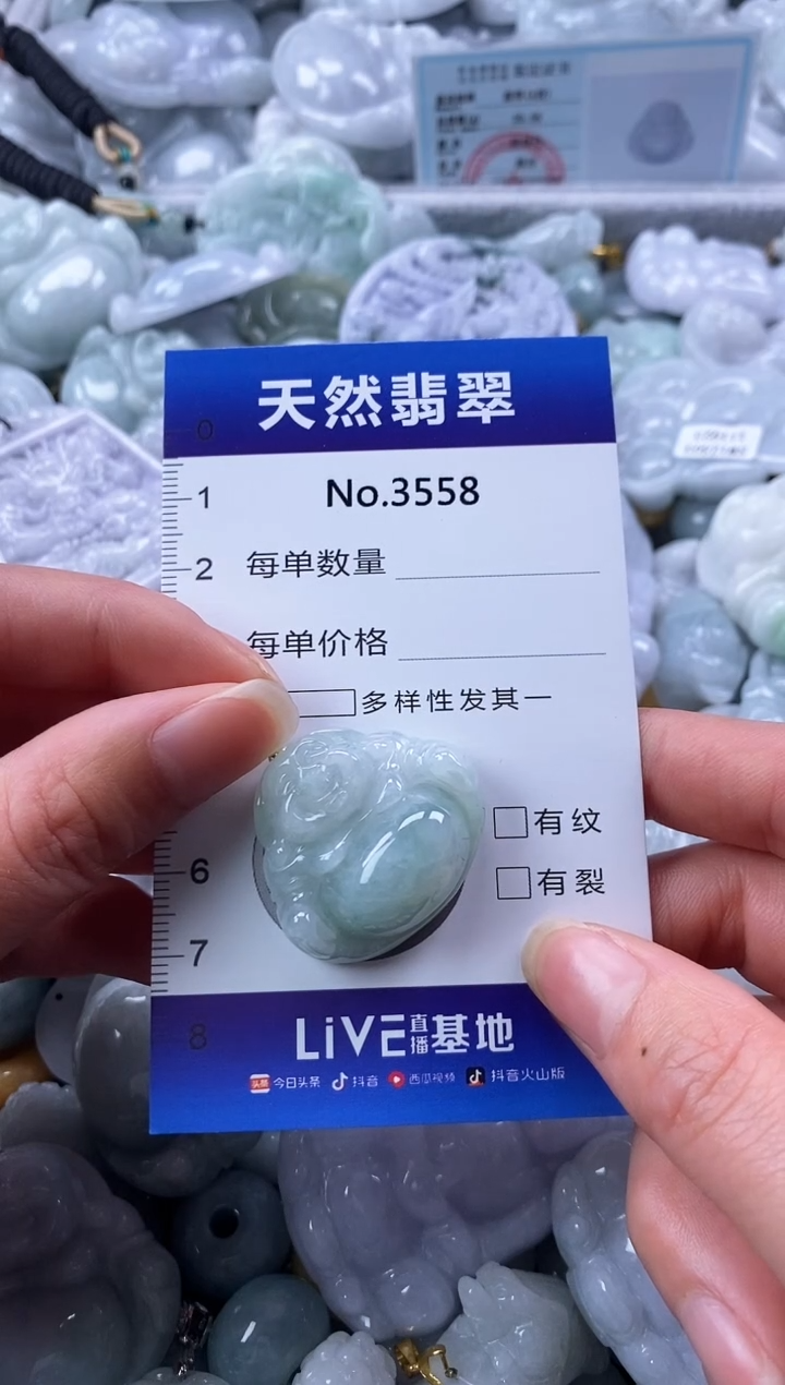 翡翠未镶嵌颈饰缅甸A货翡翠3558