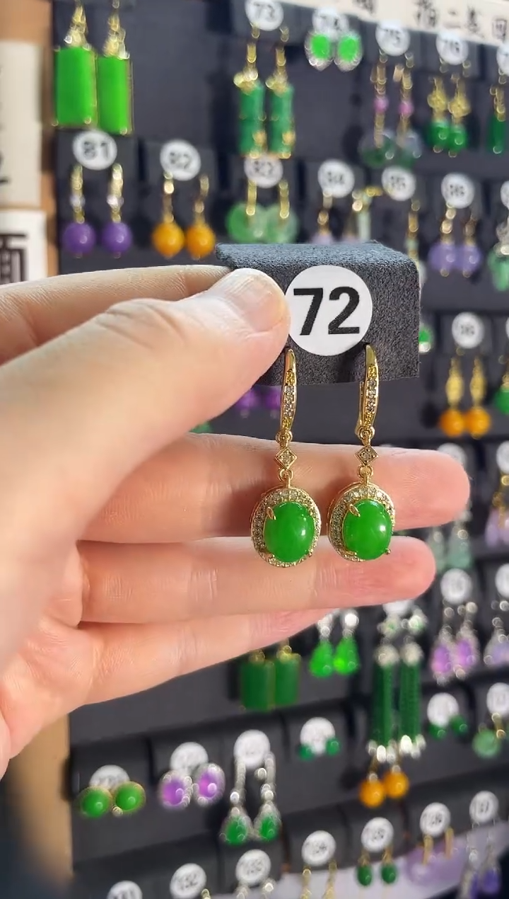 翡翠银S925镶嵌颈饰72....