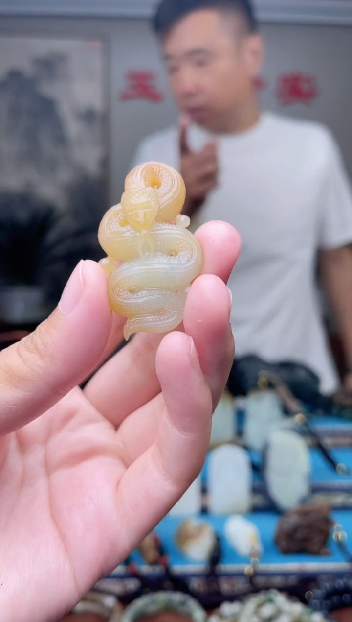 和田玉未镶嵌挂件1