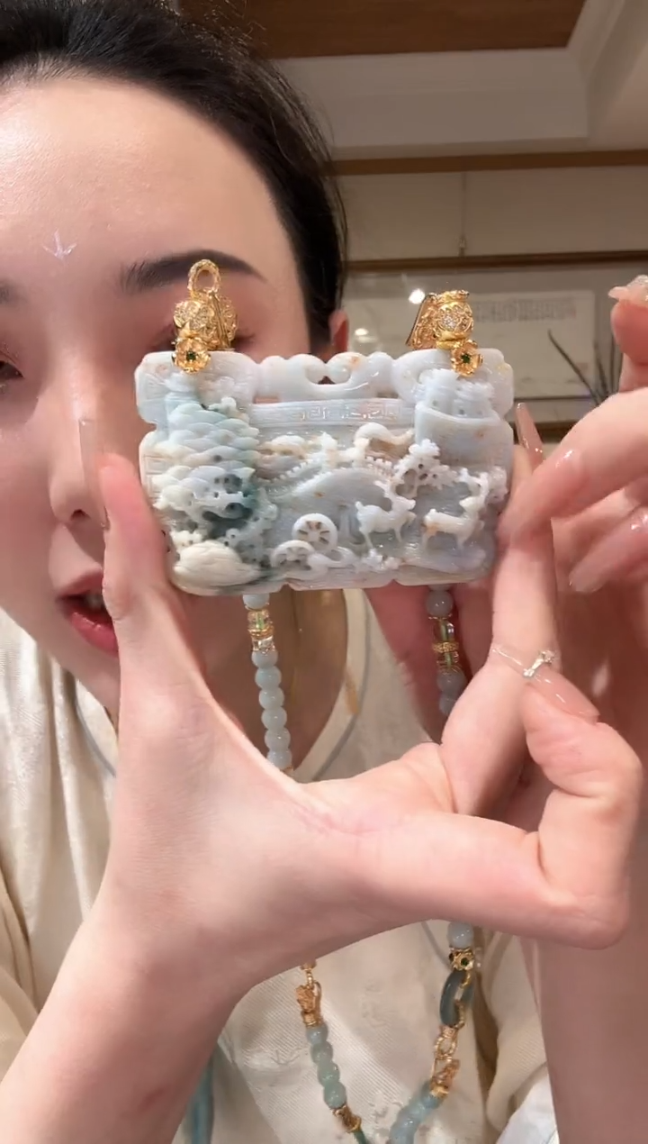 【闪购商品】翡翠颈饰未镶嵌国风